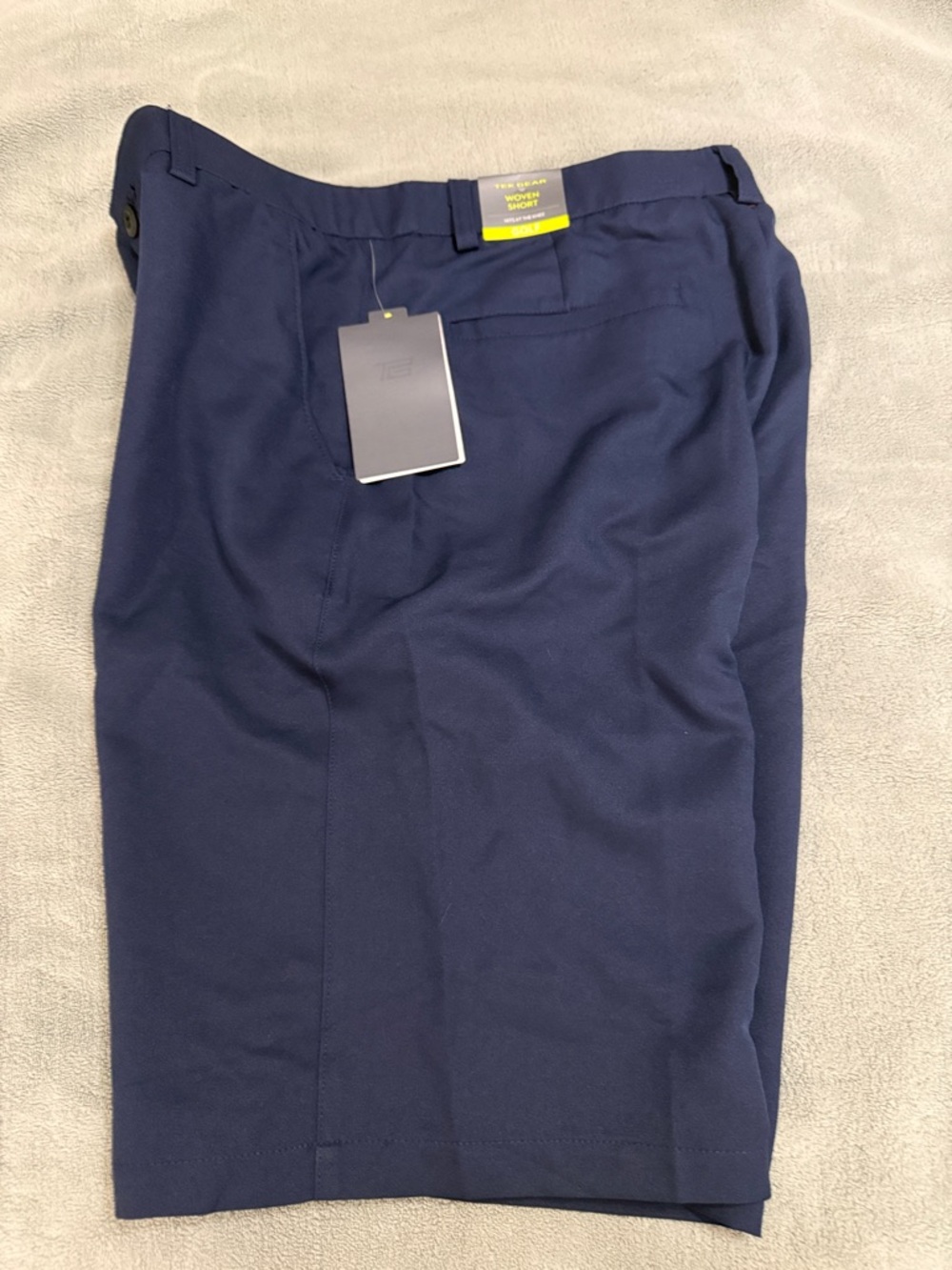 tek gear Men's Flat Front Shorts - Navy Blue